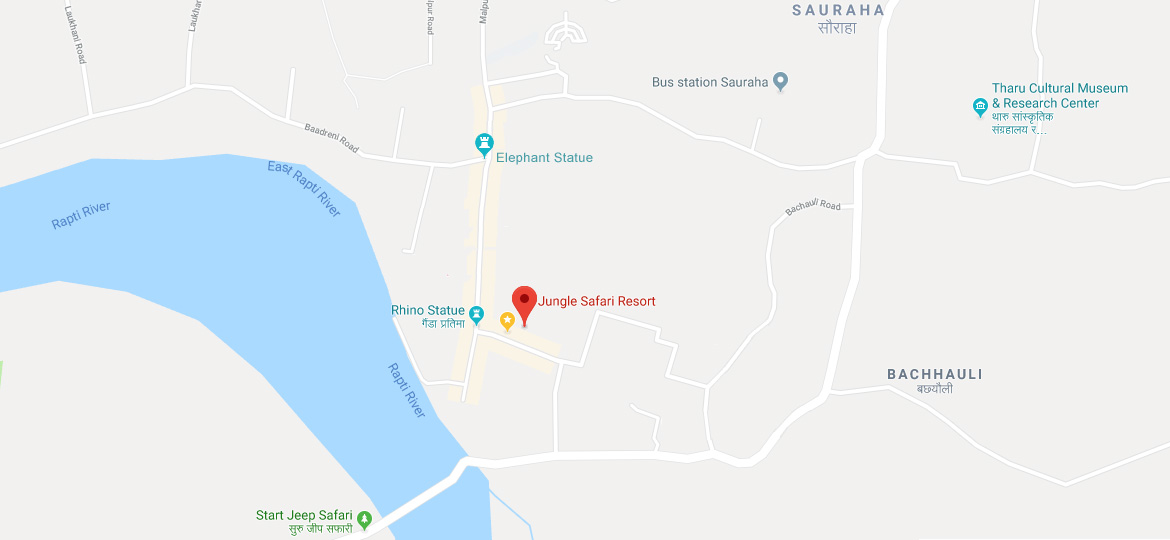 Jungle Safari Resort location Map