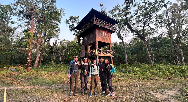 Machan tower - Chitwan